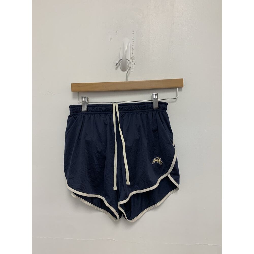 Tracksmith Men’s Van Cortland Shorts with Liner Blue White Trim Mesh Size M